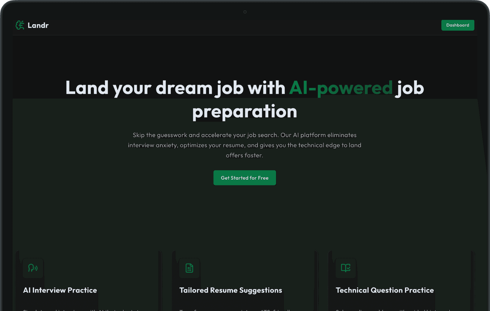 Landr AI Powered Saas Platform