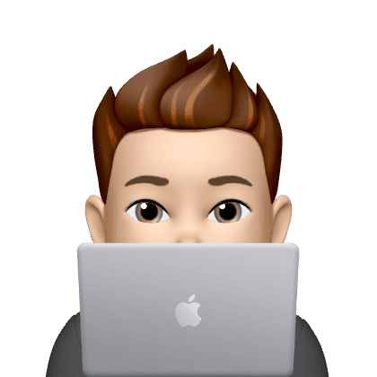 Person peeking from behind laptop